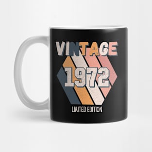 Vintage Since 1972 Birthday Bday Mug
